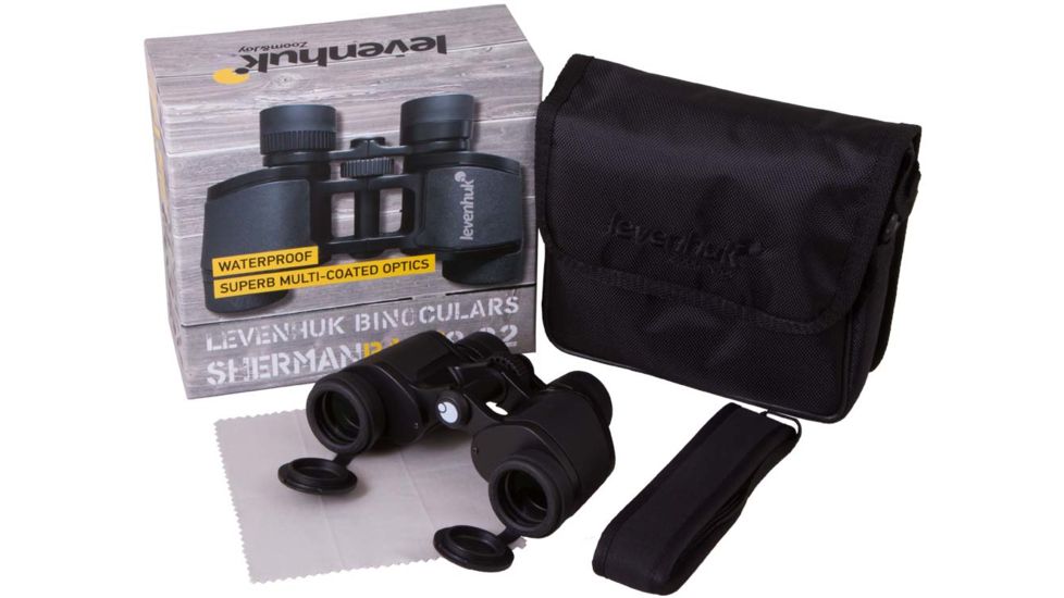 Levenhuk Sherman BASE 8x32 Binoculars, Black, Medium 71141