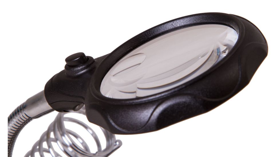 Levenhuk Zeno Desk D3 Magnifier, Black/Silver, Medium 70441