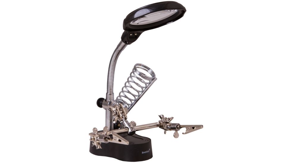 Levenhuk Zeno Desk D3 Magnifier, Black/Silver, Medium 70441