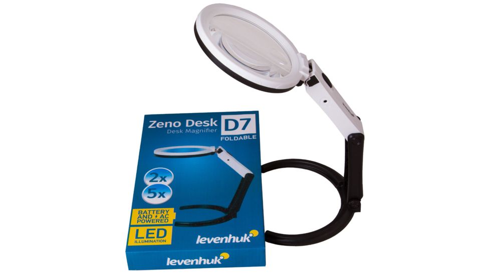 Levenhuk Zeno Desk D7 Magnifier, Black, Medium 70443