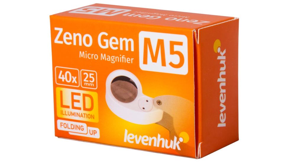 Levenhuk Zeno Gem M5 Magnifier, Silver/White, Small 70436