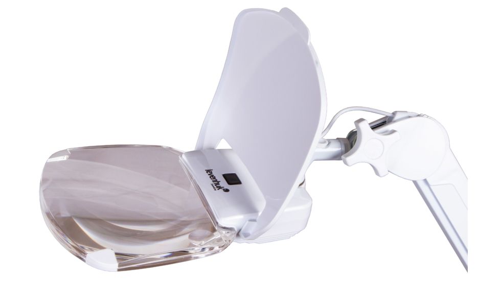 Levenhuk Zeno Lamp ZL19 LED Magnifier, White, Small, 74087