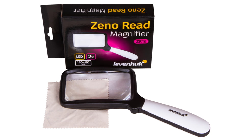 Levenhuk Zeno Read ZR16 Magnifier, Black/White, Small, 74100