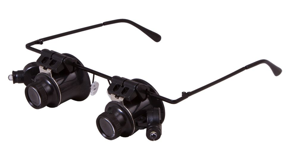 Levenhuk Zeno Vizor G2 Magnifying Glasses, LED Illumination, 20x, Black, Medium 69672