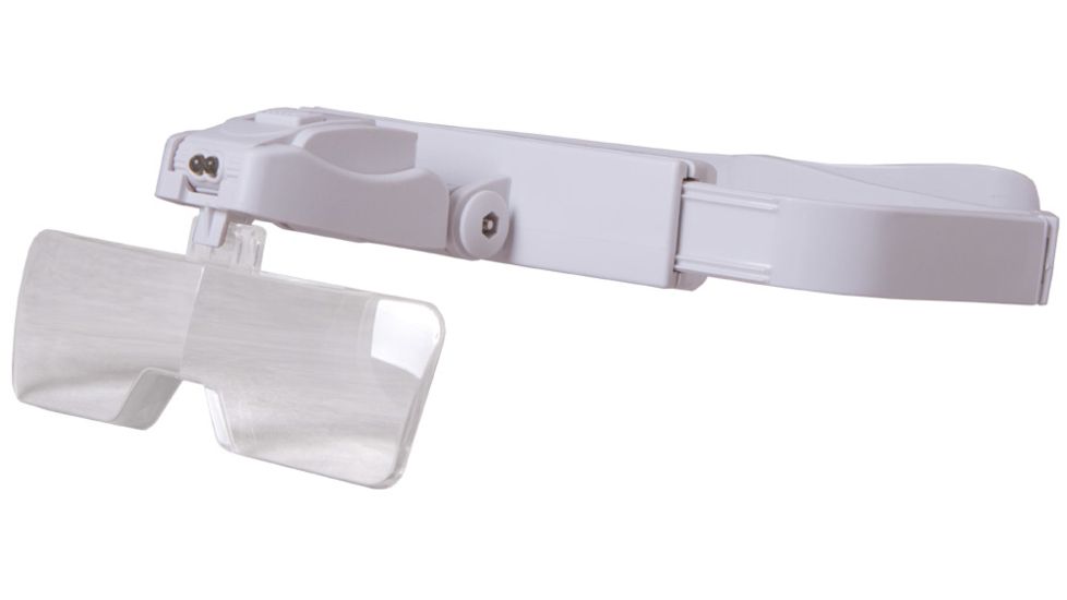 Levenhuk Zeno Vizor G5 1/1.5/2/2.5/3.5x Magnifying Glasses, White, Small, NSN N 72609