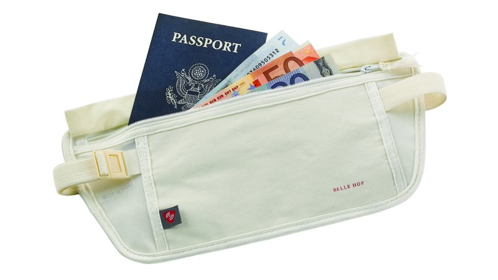 Lewis N Clark RFID Waist Stash, Ivory 7273