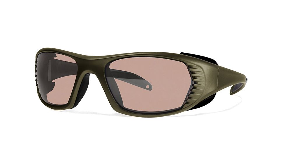 Liberty Sport Suns FREE SPIRIT XL Protective Eyewear Army Green Frame,Rose Amber Lens, Men FREEXLGREN5918125DSL