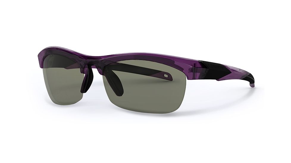 Liberty Sport Suns IT-20 B Protective Eyewear Translucent Purple Frame,Grey/Green w. silver flash Lens, Women IT20-BPURP6020135FP