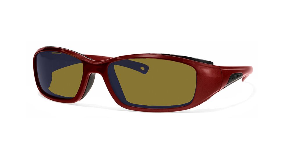 Liberty Sport Suns SNOWRIDERProtective Eyewear Burgundy Frame,Amber w blue flash Lens, Women SNOWRDBURG6017130SCL