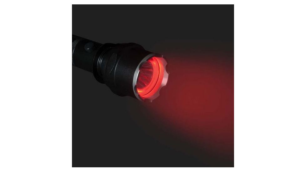 Life Gear Pro Series 400 Tactical Flashlight w/ Red Night Vision &amp; Strobe - 400 Lumens, black LG21-60546-BLA