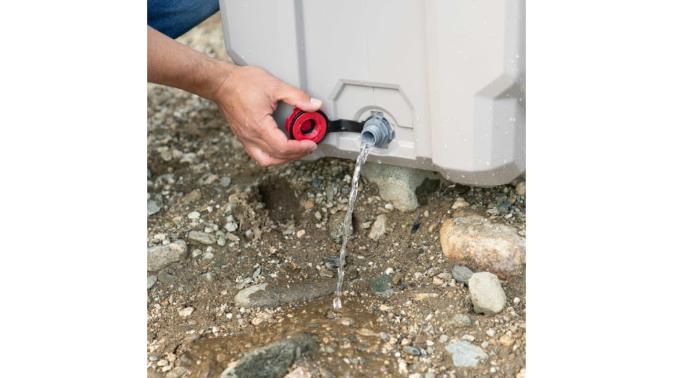 Lifetime Products 65 Quart High Performance Cooler, Khaki/Red, 91070