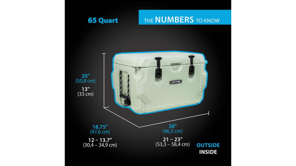 Lifetime Products Glacier, 65 Quart, Hard Cooler