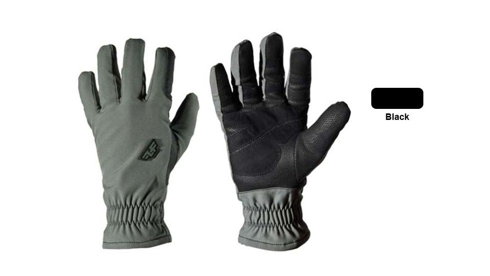 Line of Fire Double Down Unisex Glove, Black, Touch Screen, Medium TS-DBD-BLK-MD