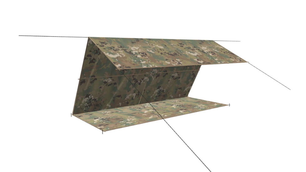LiteFighter Commando Field Tarp Tents, OCP Camouflage, 120in x 120in, CD1100-OCP