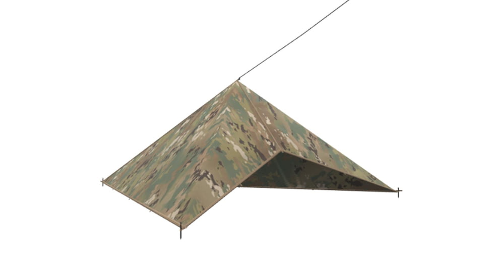 LiteFighter Commando Field Tarp Tents, OCP Camouflage, 120in x 120in, CD1100-OCP