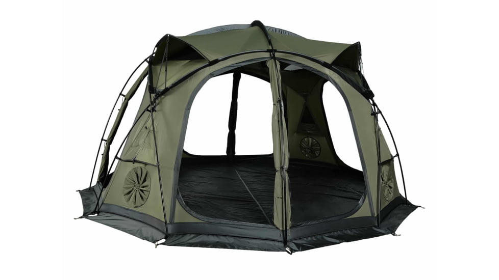 LiteFighter Gear Dragoon Expeditionary Tent, Delta Green 499, 157.5in x 157.5in x 77in, DG5100-GRN