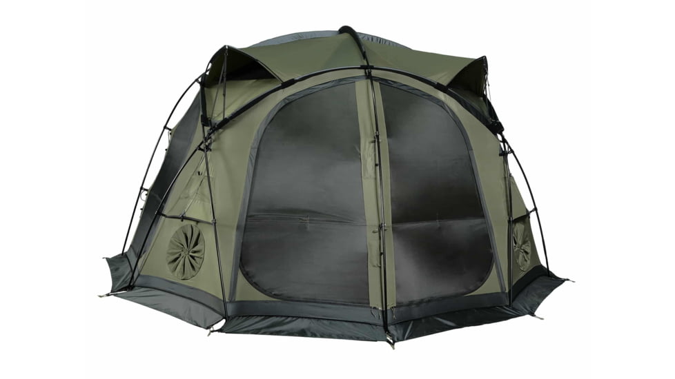 LiteFighter Gear Dragoon Expeditionary Tent, Delta Green 499, 157.5in x 157.5in x 77in, DG5100-GRN
