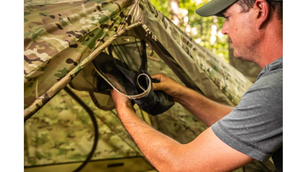 LiteFighter Fido Ai Two Person Shelter System, Multicam Camouflage, 90in x 42in x 56in, AI2100-MUL