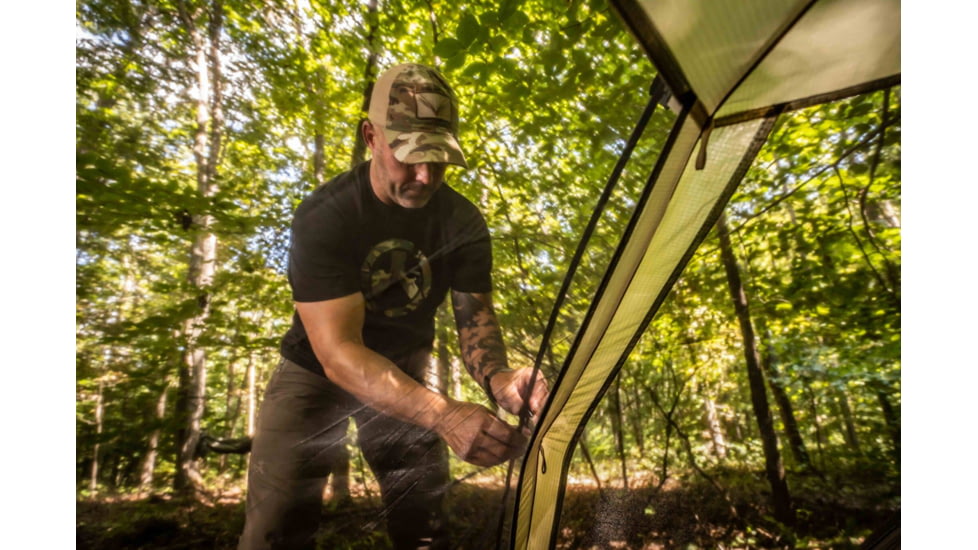 LiteFighter Fido Ai Two Person Shelter System, Multicam Camouflage, 90in x 42in x 56in, AI2100-MUL