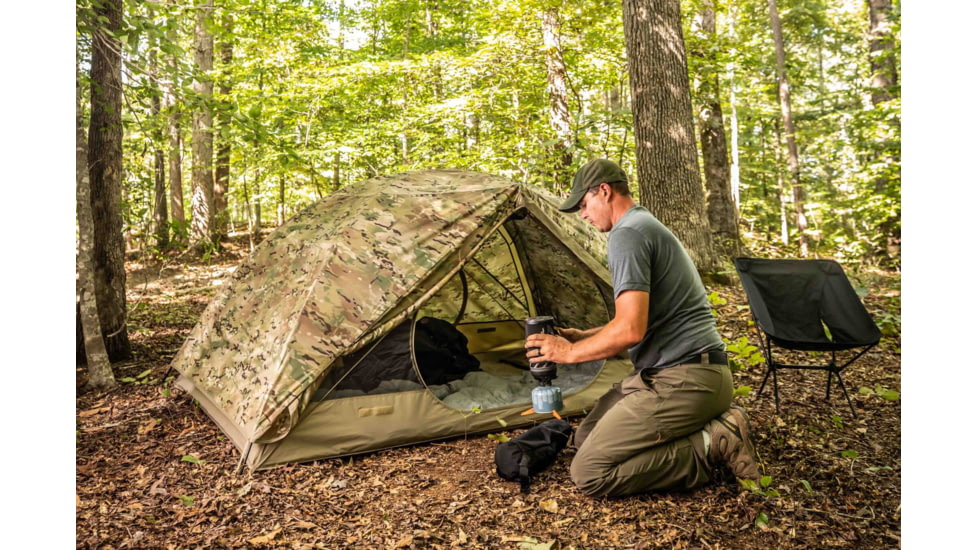 LiteFighter Fido Ai Two Person Shelter System, Multicam Camouflage, 90in x 42in x 56in, AI2100-MUL