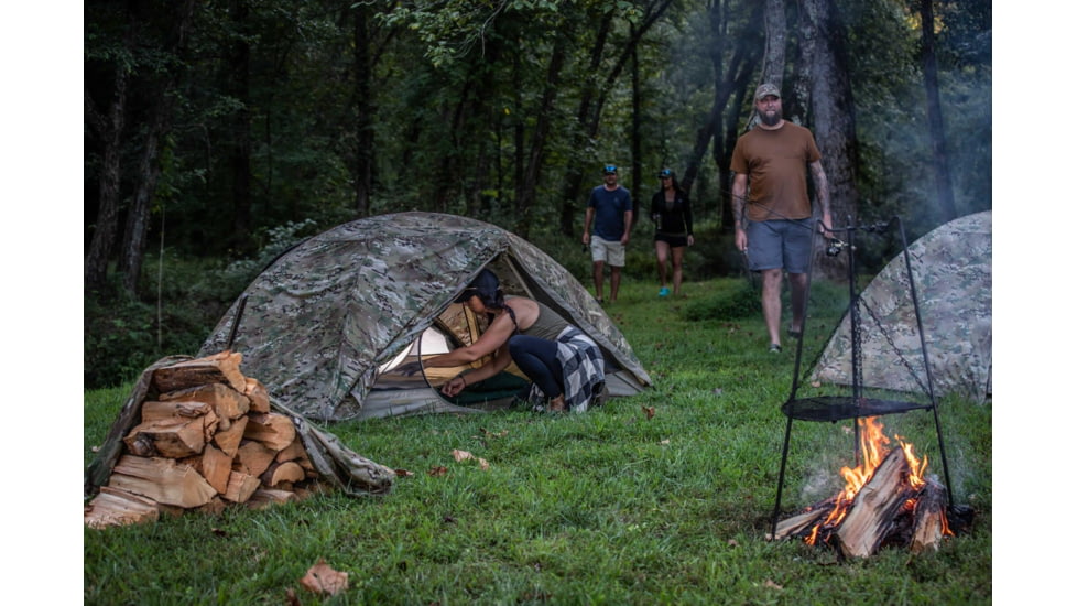 LiteFighter Fido Ai Two Person Shelter System, Multicam Camouflage, 90in x 42in x 56in, AI2100-MUL