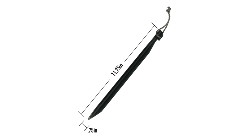 LiteFighter J-Stakes, Set of 6, Black, 7.75in x 0.5in, JS1106-BLK