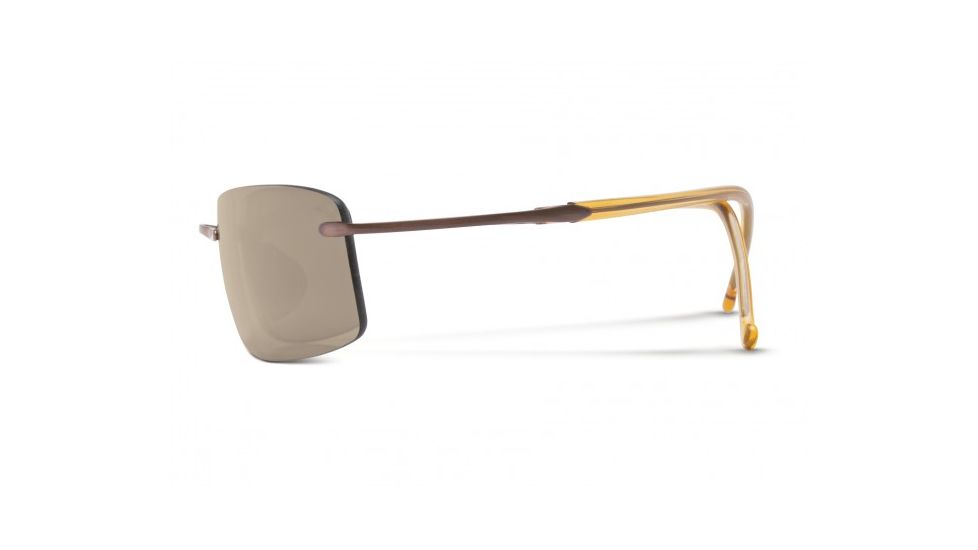 Maui Jim Little Beach Sunglasses w/ Amber Frame and HCL Bronze Lenses - H515-21, Side View
