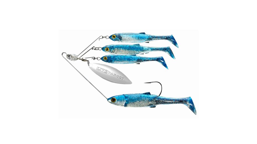 Live Target BaitBall SM SRS,MSV,Blue/Silver,3/0,3/8oz MNSR11SM854
