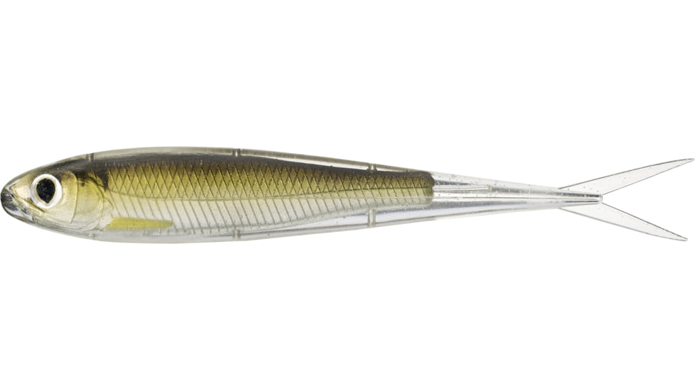 Live Target Twitch Minnow Soft Jerkbaits, 4, 4.5in, Silver/Brown, SSR115S934