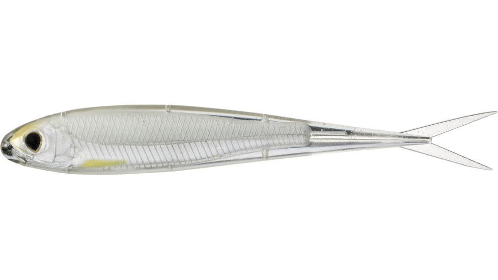 Live Target Twitch Minnow Soft Jerkbaits, 4, 3.75in, Silver/Pearl, SSR100S134