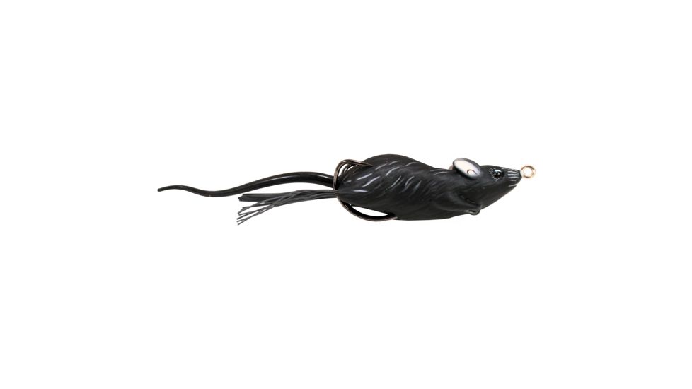 Live Target Mouse,2 3/4,HB,floating,BLK/BLK,2/0 MHB70T404