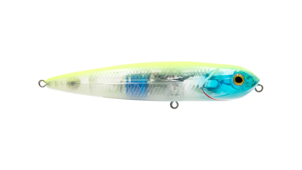 Livingston Lures 4in Walking Boss Jr. Lure, Chartreuse Blue Shiner, 13329