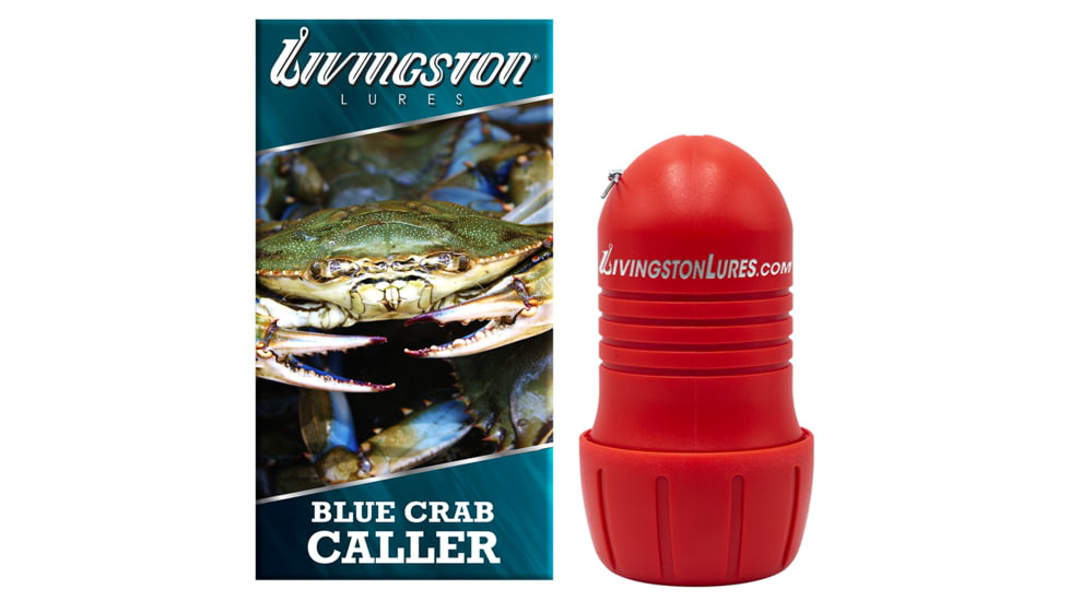Livingston Lures Caller Series Lure, Blue Crab, Red, 11000