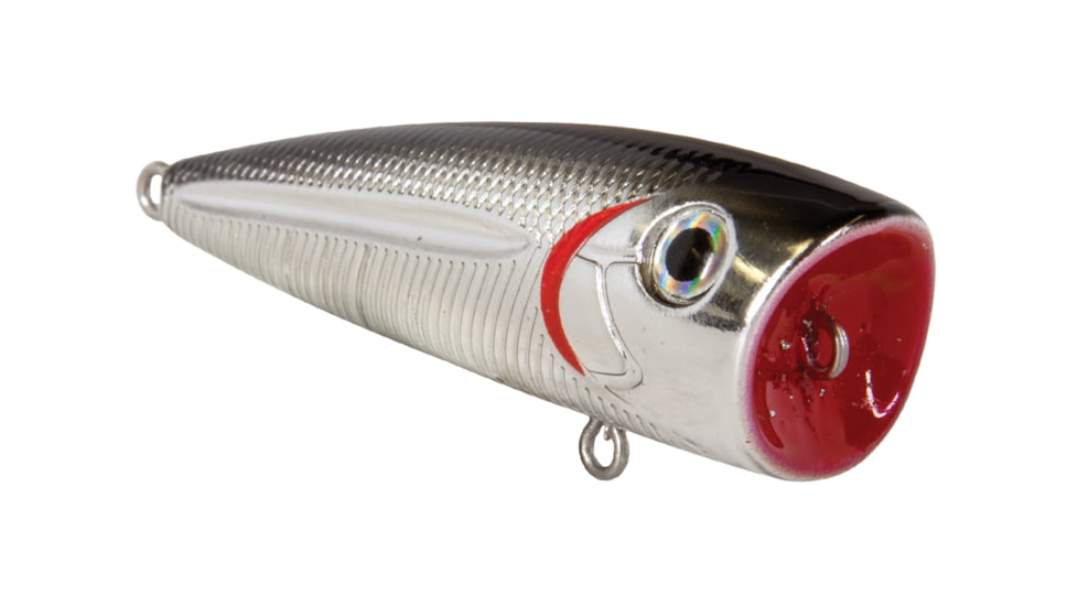 Livingston Lures Walk N Pop 67 Lure, Black Back Chrome Shad, 5305