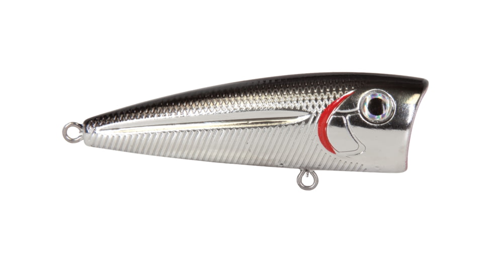 Livingston Lures Walk N Pop 67 Lure, Black Back Chrome Shad, 5305