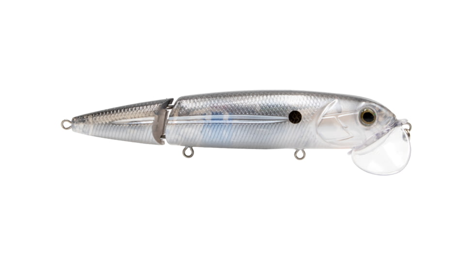 Livingston Lures Walking Boss II Lure, Black Silver Shiner, 10227