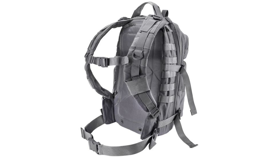 Loaded Gear GX-400 Crossover Low Profile Backpack, Padded Back, Weight 2.6 lbs, Gray, 12.1 x 9.9 x 16 in BI12604