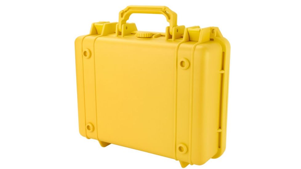 Loaded Gear HD-200 WT Protective Hard Case w/ Foam Padding, 2 Padlock Mounting Points, Yellow BH12670