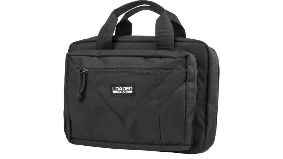 Loaded Gear RX-800 12in Dual Tactical Pistol Bag, Black, Small BI13226