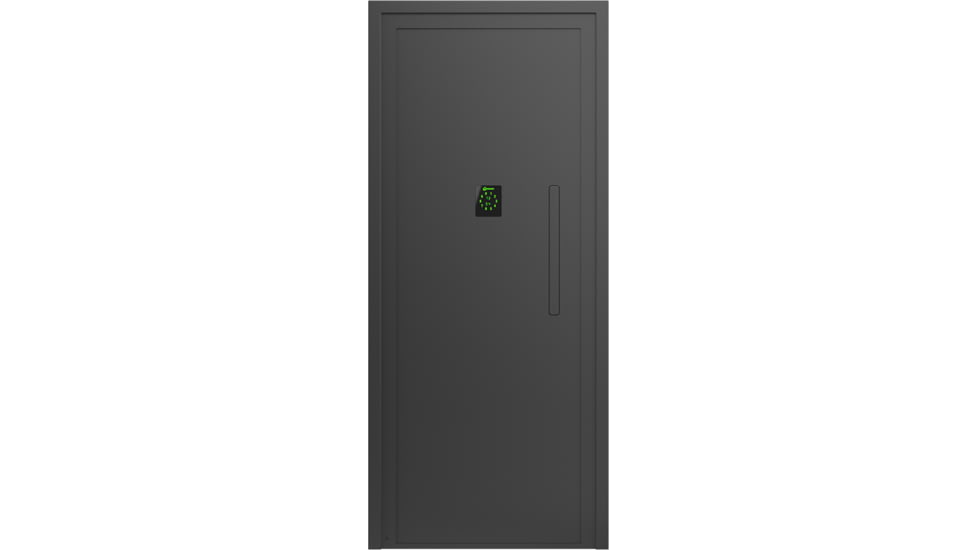 Lockdown Vault Door, In Swing, 30/32in, LH, Black, 1118817