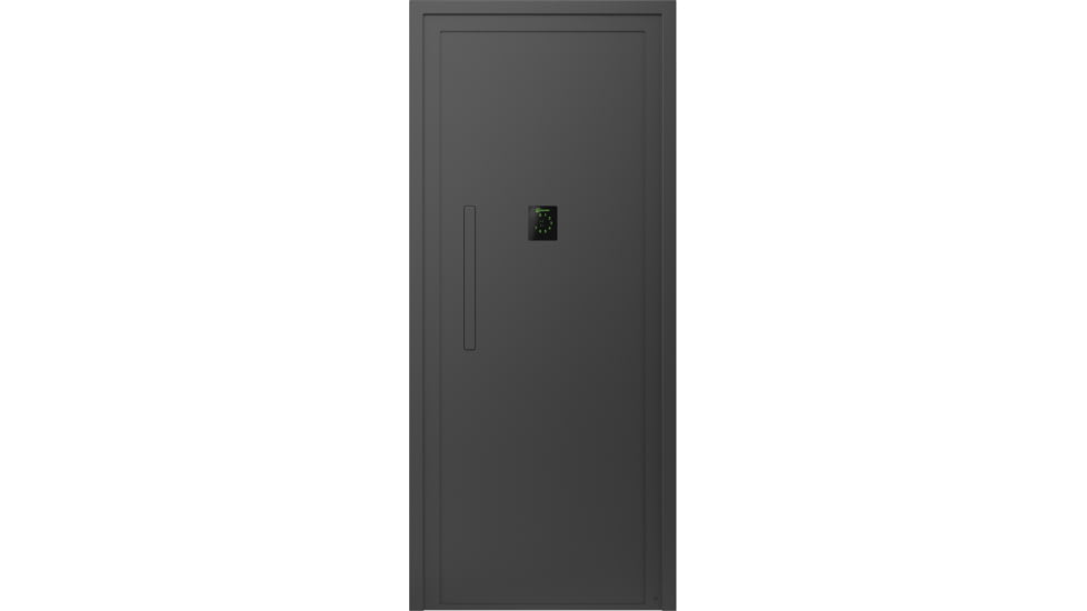Lockdown Vault Door, In Swing, 30/32in, RH, Black, 1118818