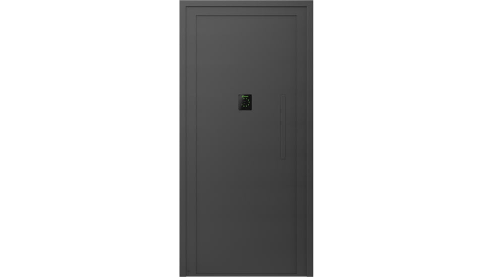 Lockdown Vault Door, In Swing, 36in, LH, Black, 1118819
