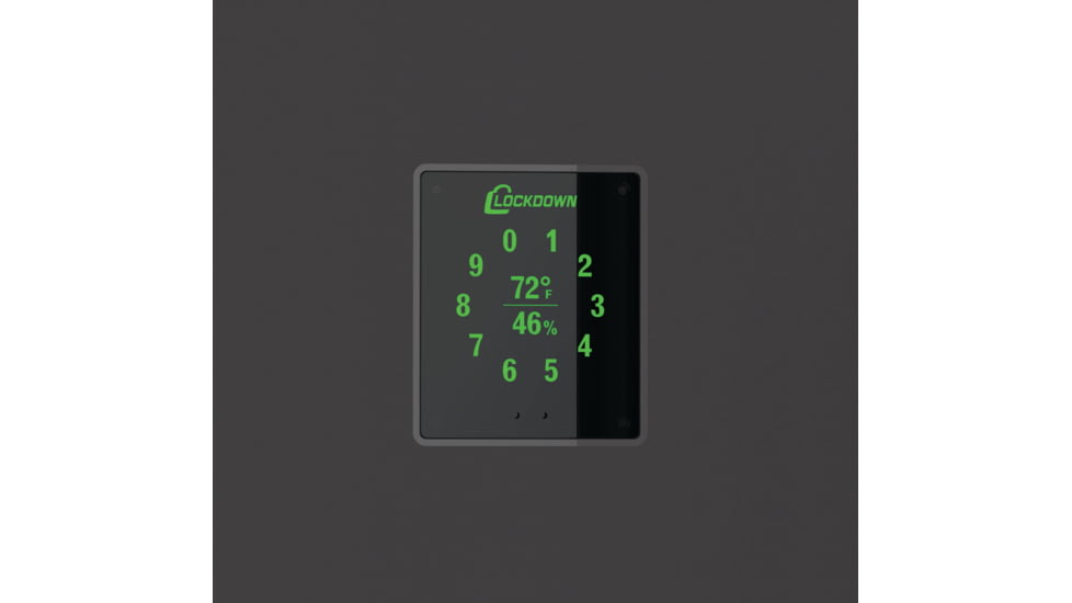 Lockdown Vault Door, Out Swing, 28/30in, LH, Black, 1118815