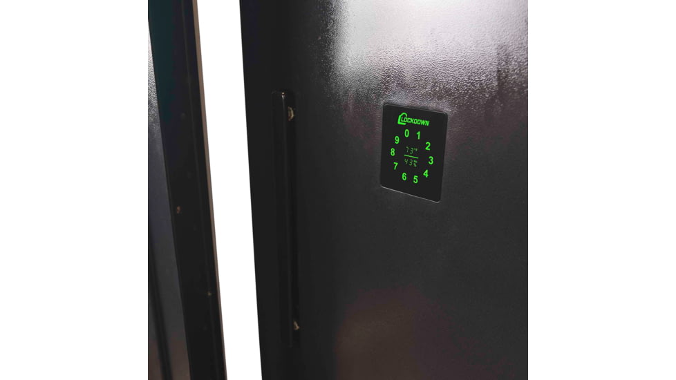 Lockdown Vault Door, Out Swing, 28/30in, LH, Black, 1118815