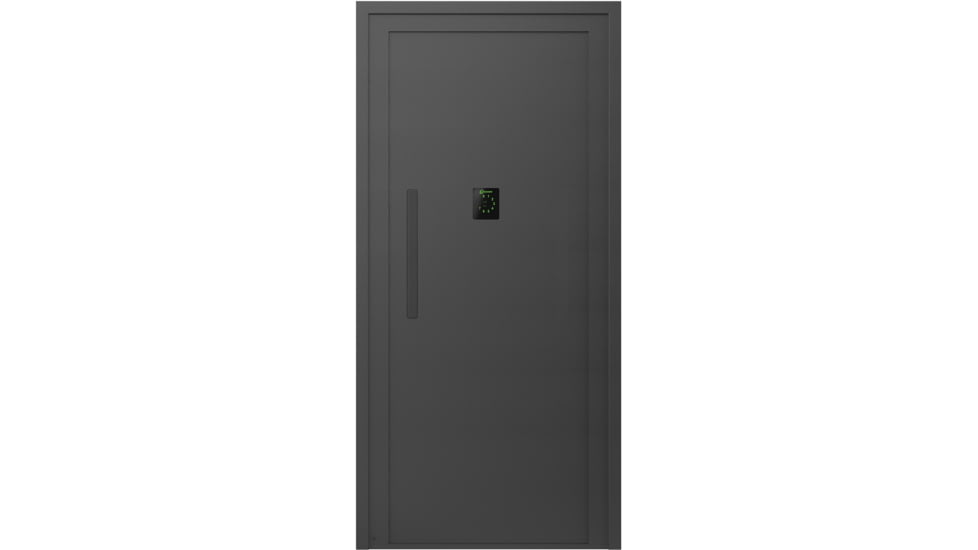 Lockdown Vault Door, In Swing, 36in, RH, Black, 1118820
