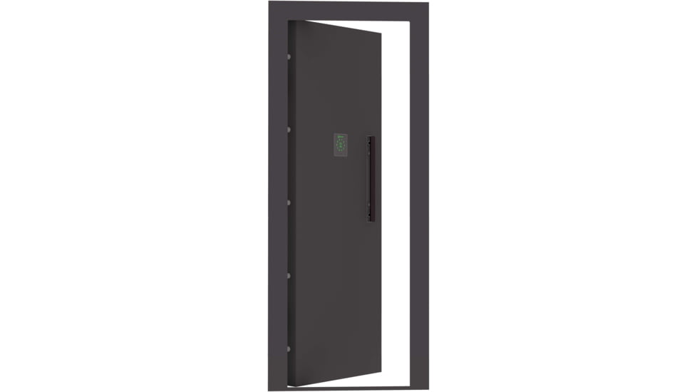 Lockdown Vault Door, Out Swing, 28/30in, LH, Black, 1118815