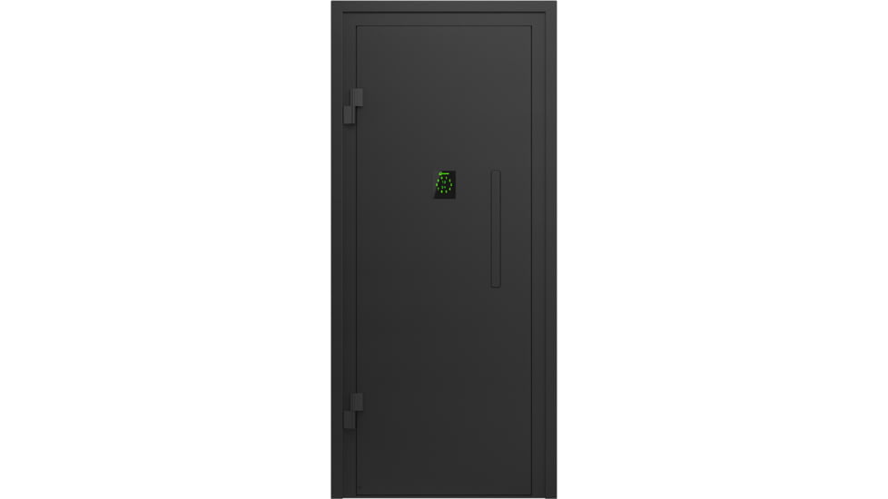 Lockdown Vault Door, Out Swing, 28/30in, LH, Black, 1118815