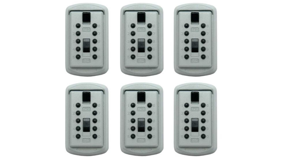 LockState KeyDock Wall Mount Lock Box,  6 PK LS-KD110-6