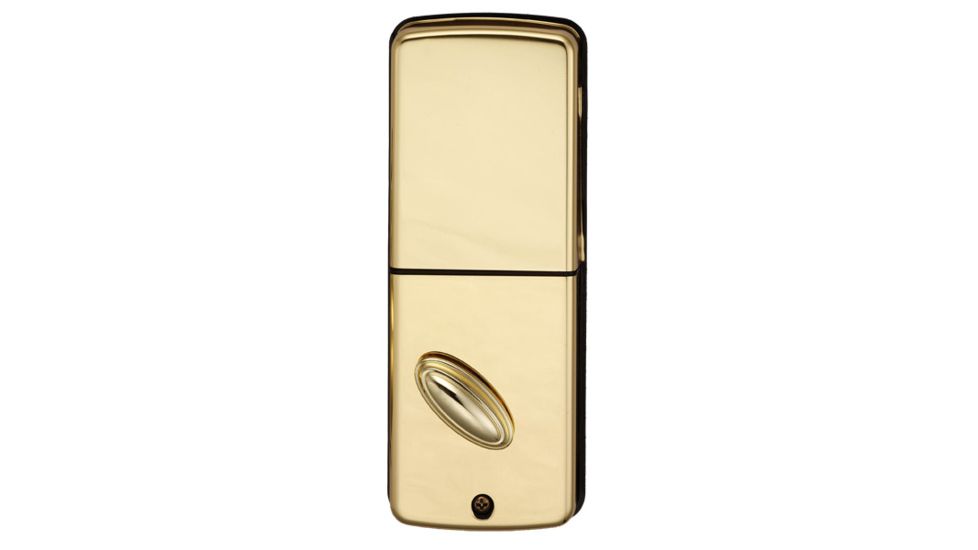 Lockstate RemoteLock 5i WiFi Electronic Deadbolt Door Lock, Aspen Style, Polished Brass, LS-DB5i-PB-A