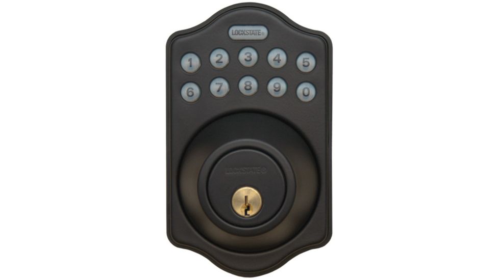 Lockstate RemoteLock 5i WiFi Electronic Deadbolt Door Lock, Aspen Style, Rubbed Bronze, LS-DB5i-RB-A